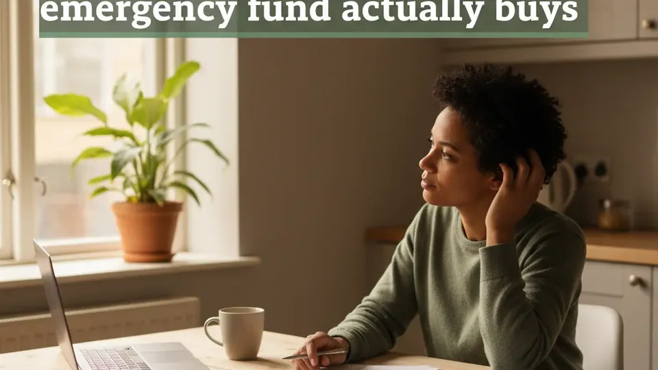 Mindset — editorial photograph illustrating: How many months a small emergency fund actually buys